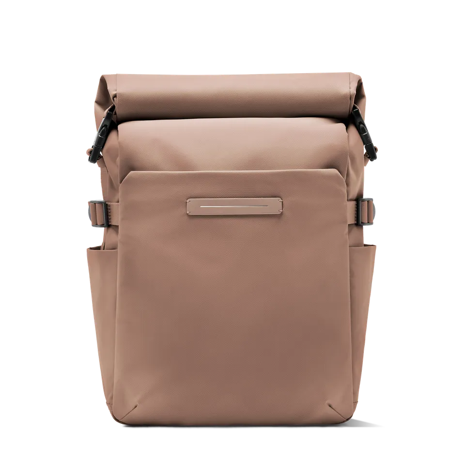 horizn-studios-shibuya-rolltop-backpack-mocha-recycled-nylon-pendlerrucksack image 1
