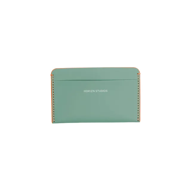 horizn-studios-cardholder-marine-green-neon-orange-veganes-kartenetui image 1
