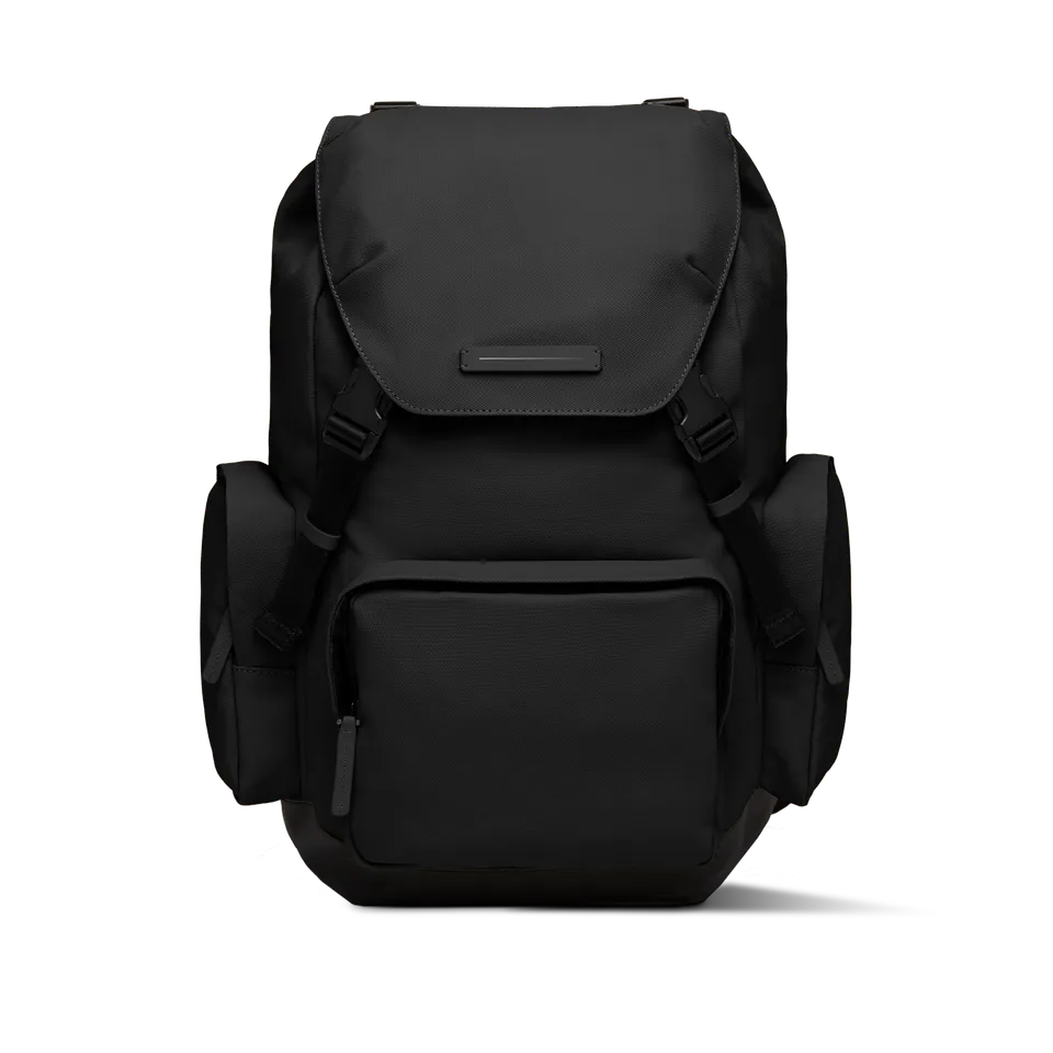 horizn-studios-sofo-backpack-travel-black-gewachstes-canvas-reise-rucksack image 1