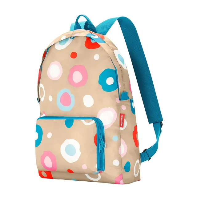 reisenthel-mini-maxi-rucksack-ap6034-bunt-funky-dots-faltbarer-daypack-14-l-extr image 1