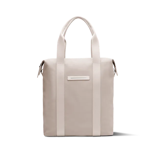 horizn-studios-sofo-vertical-tote-sand-grey-waxed-canvas image 1