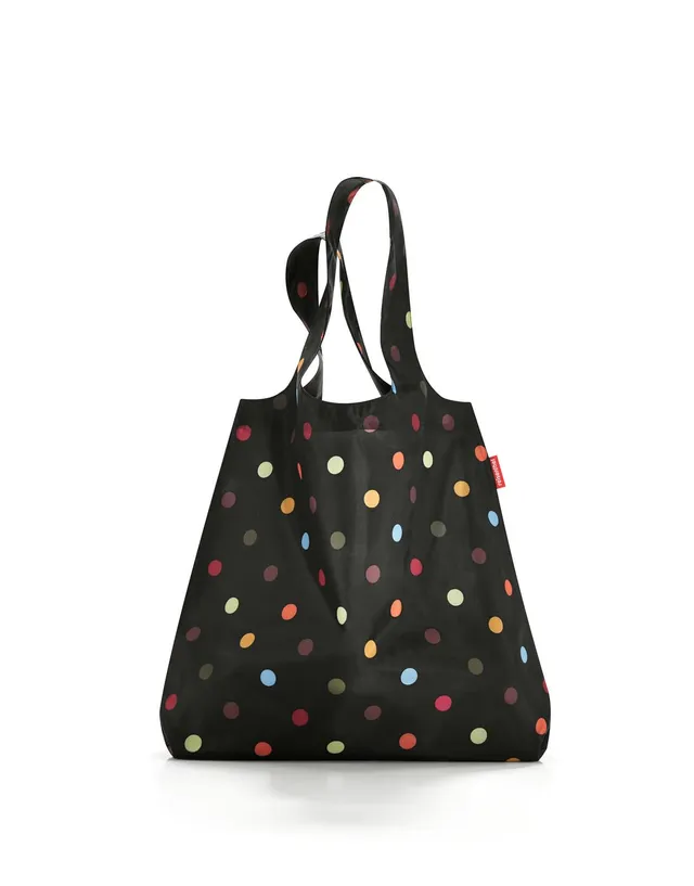 reisenthel-mini-maxi-shopper-dots-faltbare-einkaufstasche-15-l-mit-extralangen-h image 1