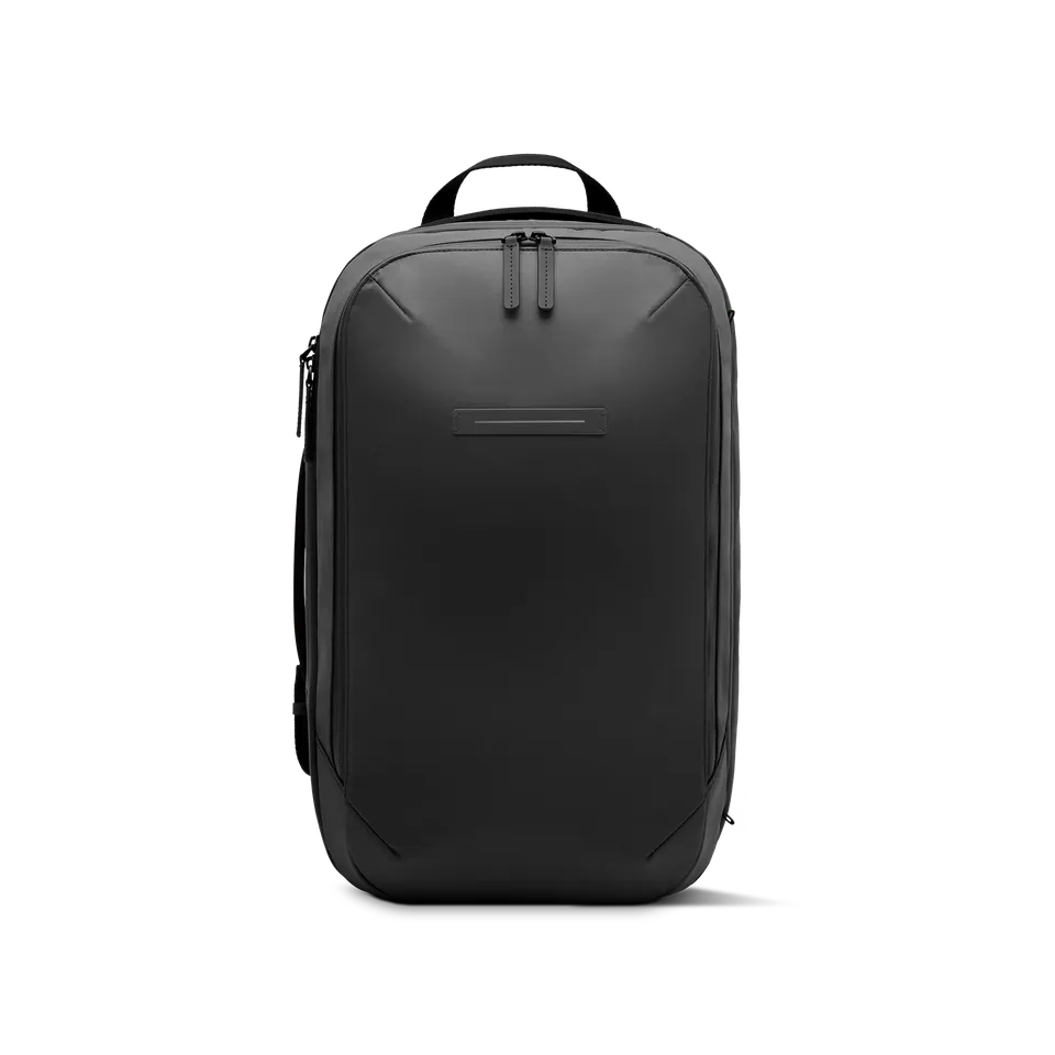 horizn-studios-gion-backpack-travel-reiserucksack-all-black-recyceltes-nylon image 1