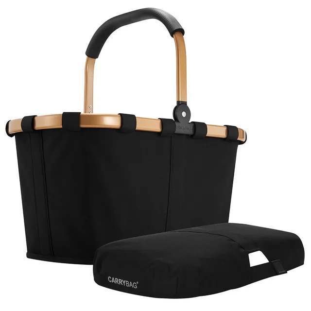 reisenthel-carrybag-set-einkaufskorb-bk-passendes-cover-bp-22-l-polyester-alumin image 1