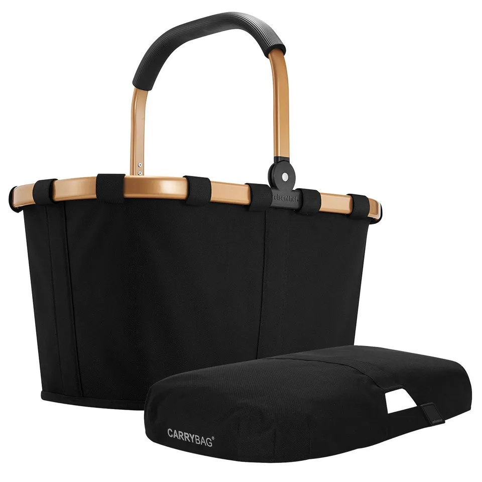 reisenthel-carrybag-set-einkaufskorb-bk-passendes-cover-bp-22-l-polyester-alumin image 1