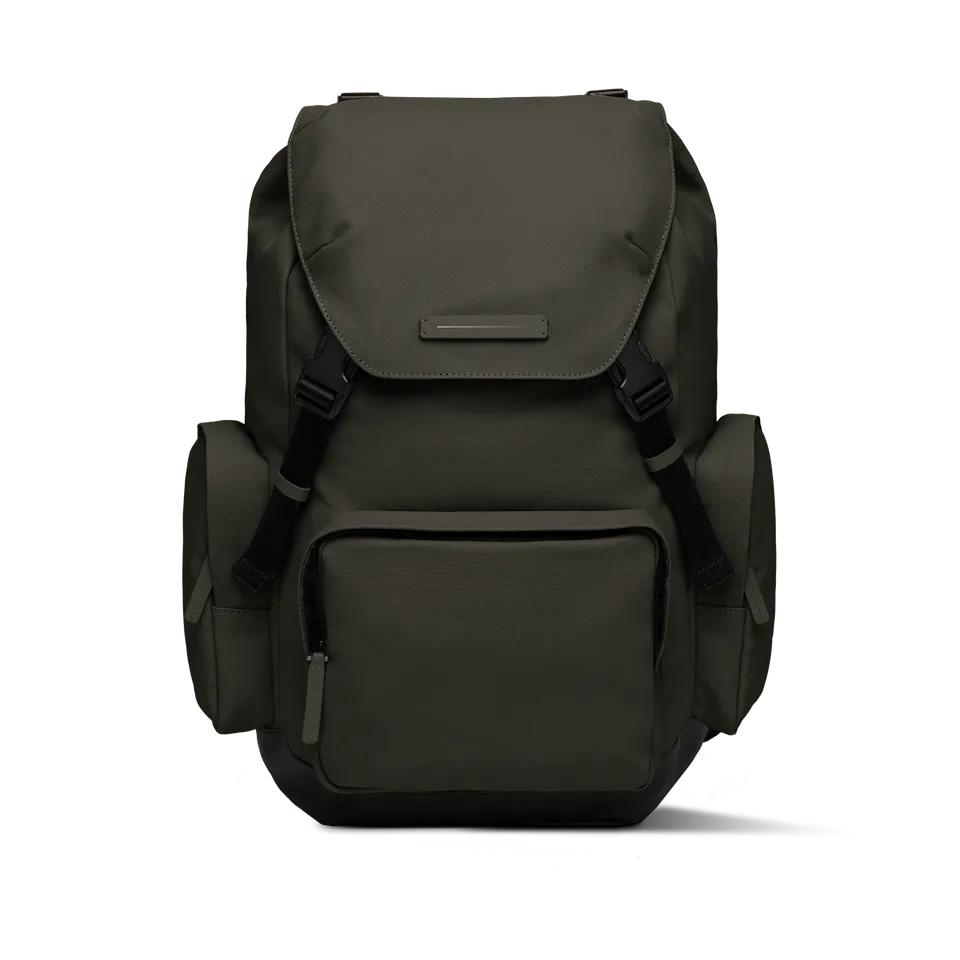 horizn-studios-sofo-backpack-travel-dark-olive-gewachstes-canvas-reise-rucksack image 1