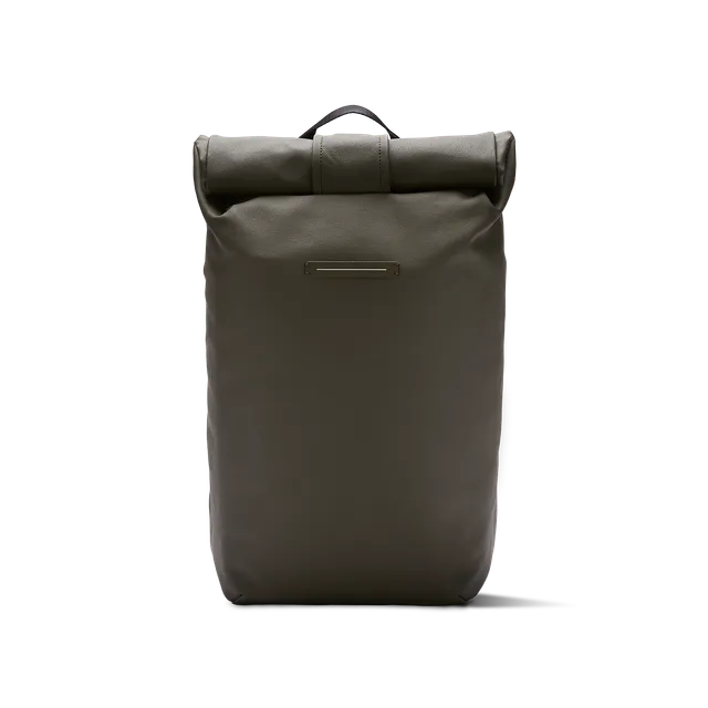 horizn-studios-sofo-rolltop-backpack-dark-olive-waxed-canvas-daypack image 1