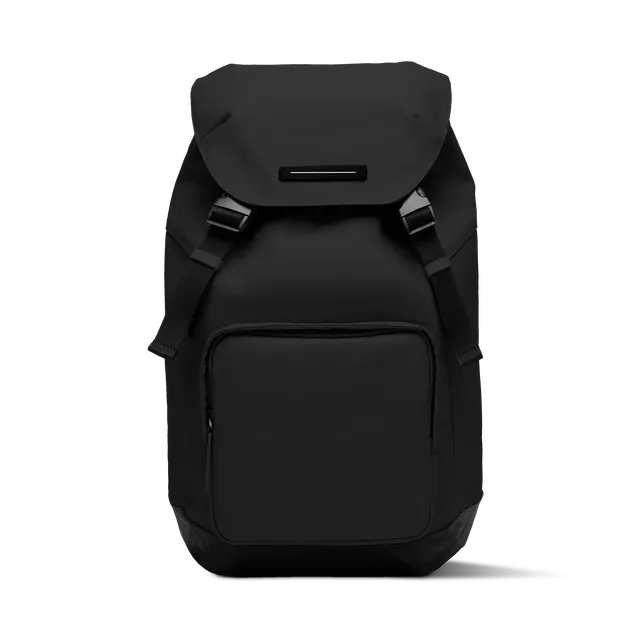 horizn-studios-sofo-backpack-city-all-black-recyceltes-wachs-canvas-tagesrucksac image 1
