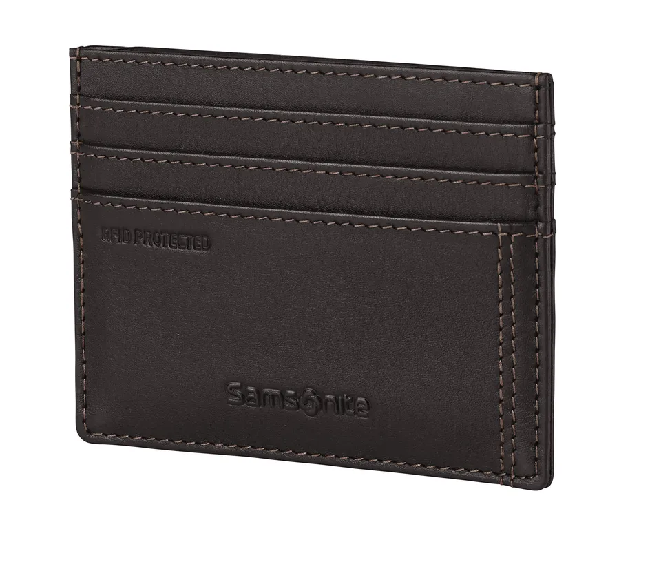 samsonite-attack-2-slg-kartenetui-leder-kartenetui-10-cm-ebony-brown-mit-rfid-sc image 1