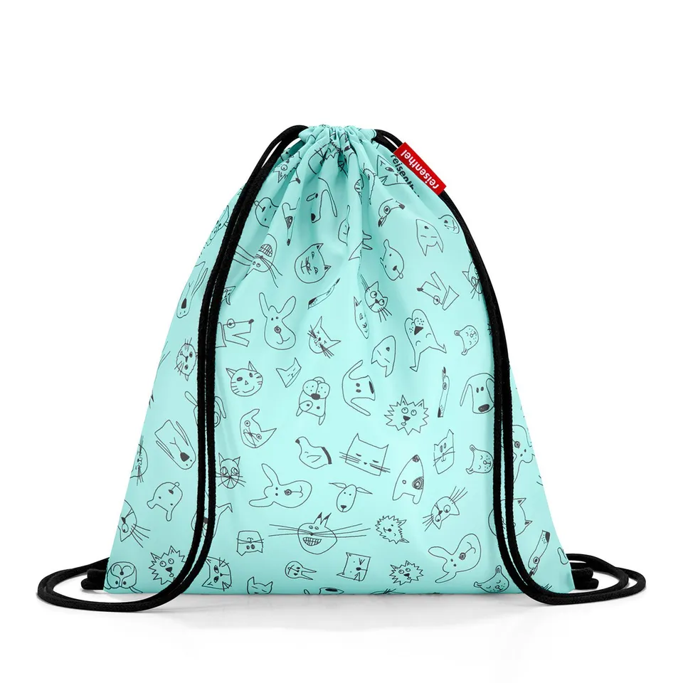 reisenthel-mysac-kids-cats-and-dogs-kinder-reisetasche-mint-5-l-wendbare-umh-nge image 1