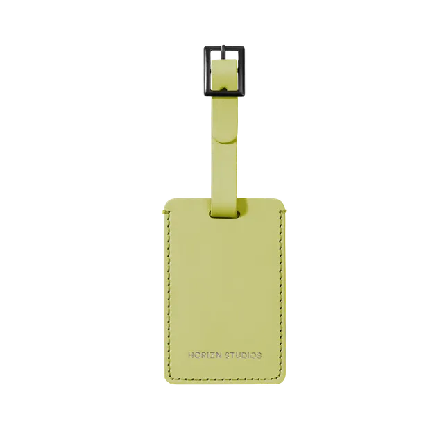 horizn-studios-luggage-tag-dusk-yellow-gl-nzende-pu-gep-ckmarke image 1