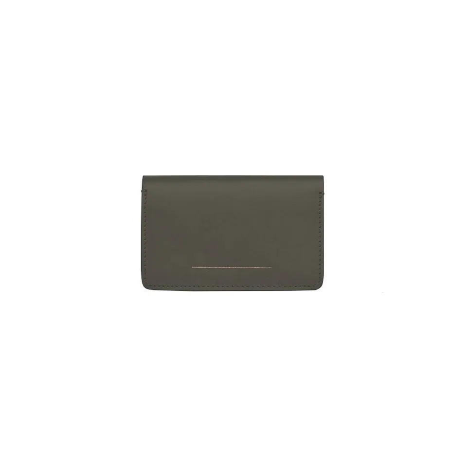 horizn-studios-double-card-holder-dark-olive-vacchetta-leder-doppel-kartenetui image 1