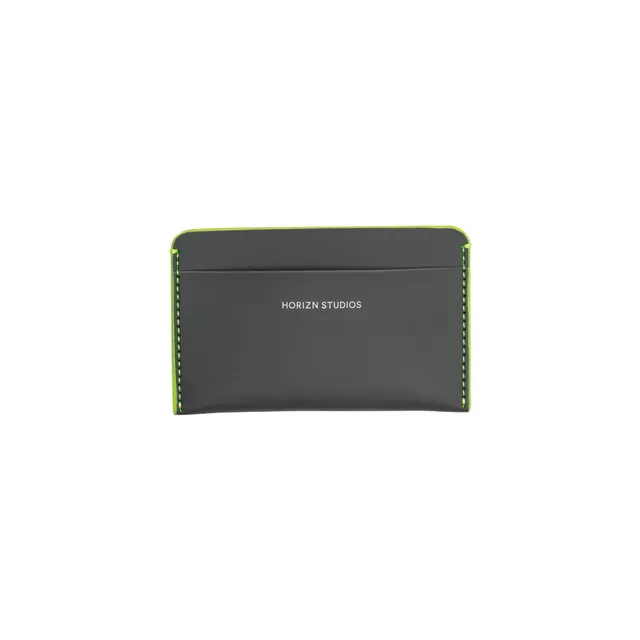 horizn-studios-cardholder-graphite-neon-green-veganer-kartenhalter image 1