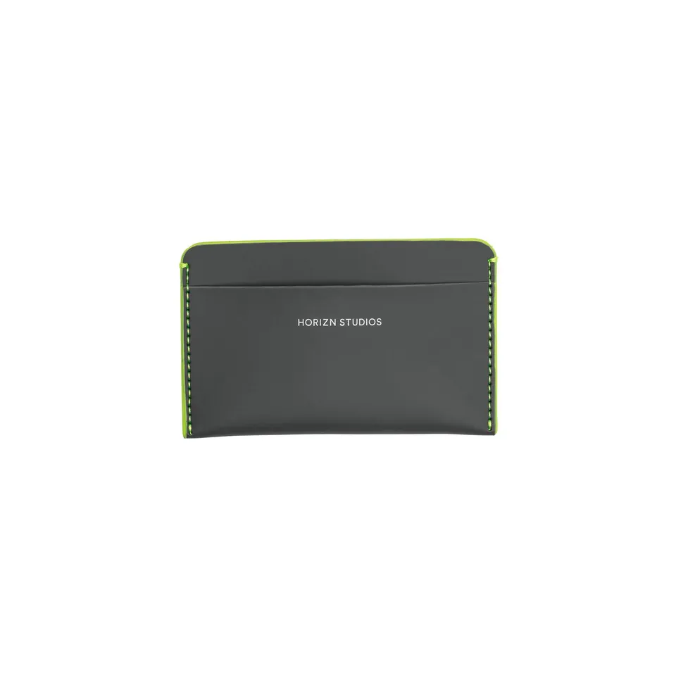 horizn-studios-cardholder-graphite-neon-green-veganer-kartenhalter image 1