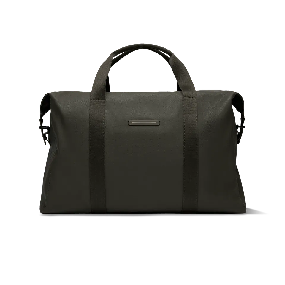horizn-studios-sofo-weekender-l-dark-olive-recyceltes-wachs-canvas-reisetasche image 1