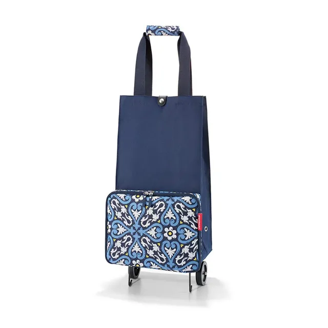 reisenthel-foldabletrolley-einkaufstrolley-30-l-blau-dreifach-faltbar-wasserabwe image 1