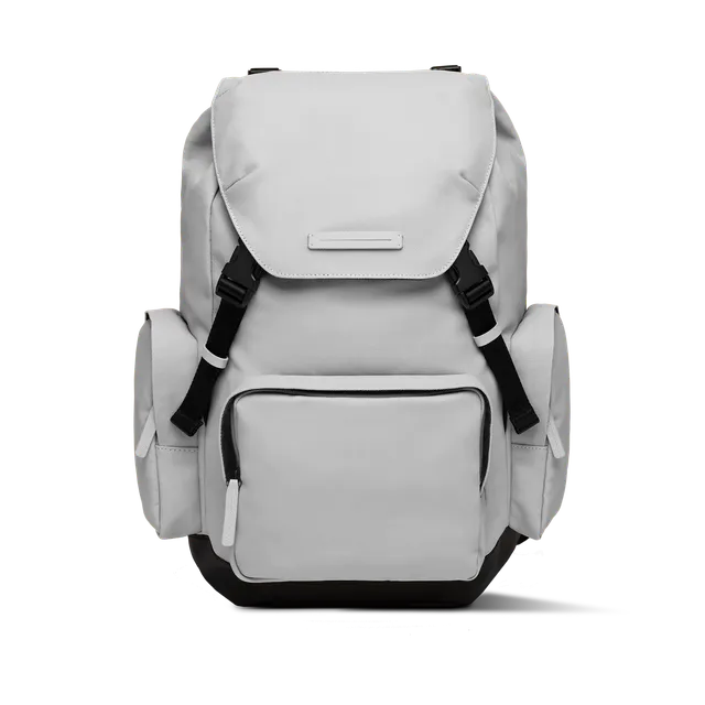 horizn-studios-sofo-backpack-travel-light-quartz-grey-recycled-waxed-canvas-reis image 1