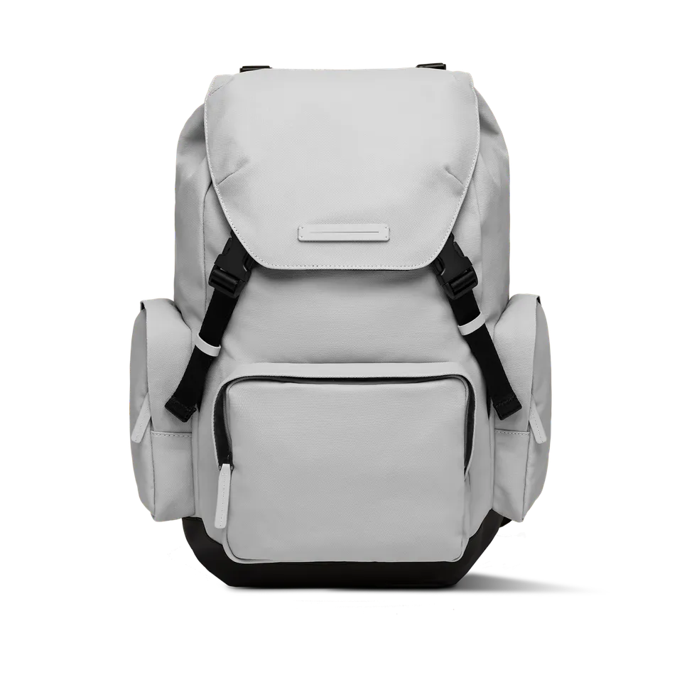 horizn-studios-sofo-backpack-travel-light-quartz-grey-recycled-waxed-canvas-reis image 1