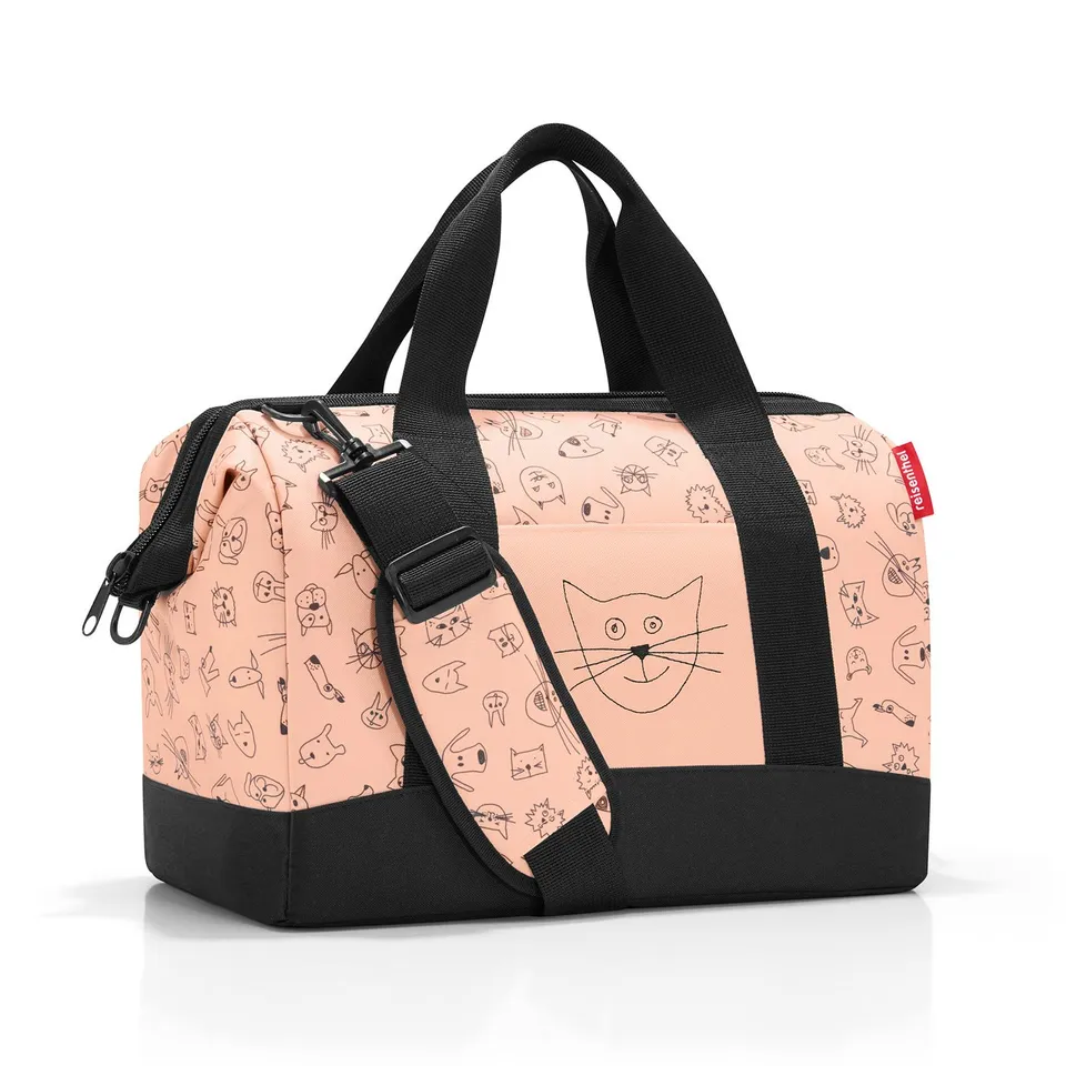 reisenthel-allrounder-m-kids-cats-and-dogs-rose-18-liter-kinderreisetasche-mit-s image 1