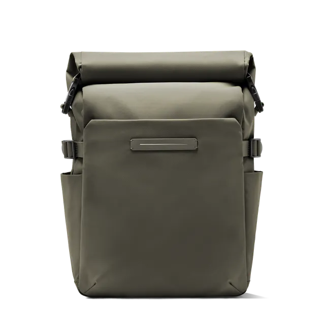 horizn-studios-shibuya-rolltop-rucksack-dark-olive-recyceltes-nylon image 1