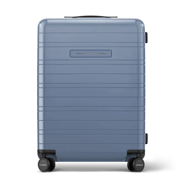 horizn-studios-h6-essential-check-in-koffer-m-hard-shell-trolley-in-glossy-blue- image 1