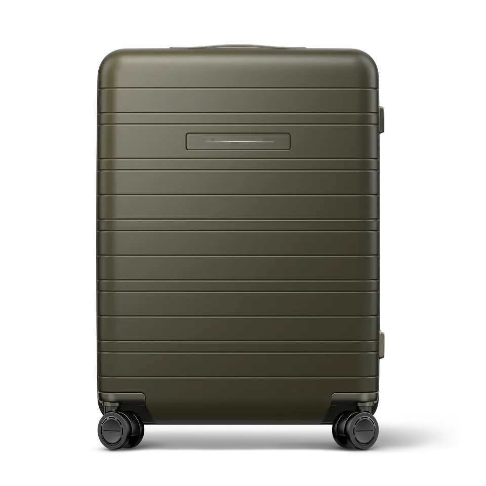 horizn-studios-h6-pro-check-in-m-dark-olive-premium-hard-shell-trolley-64-cm-auf image 1