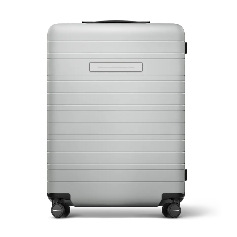 horizn-studios-h6-essential-check-in-trolley-premium-hard-shell-light-quartz-gre image 1