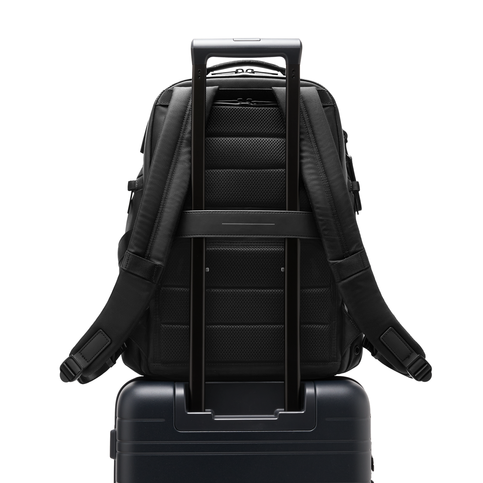 horizn-studios-midtown-backpack-all-black-premium-nylon-laptop-rucksack image 3