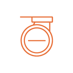 horizn-studios-wheel-caps-50-mm-essential-rollenabdeckungen-orange-glow-horizn-i image 1
