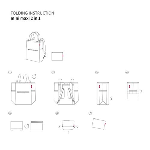 reisenthel-mini-maxi-2-in-1-tragetasche-faltbare-tasche-mit-rucksack-funktion-wa image 7