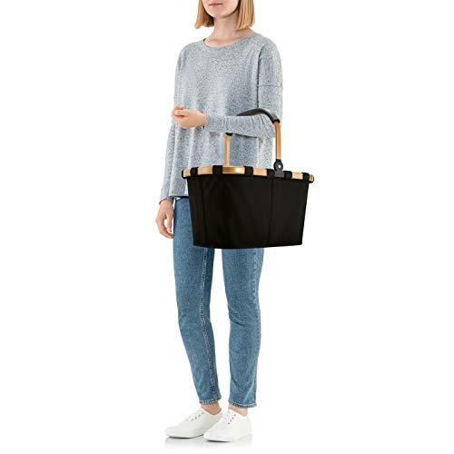 reisenthel-carrybag-frame-einkaufskorb-mit-aluminiumrahmen-einrastb-gel-gold-bla image 8