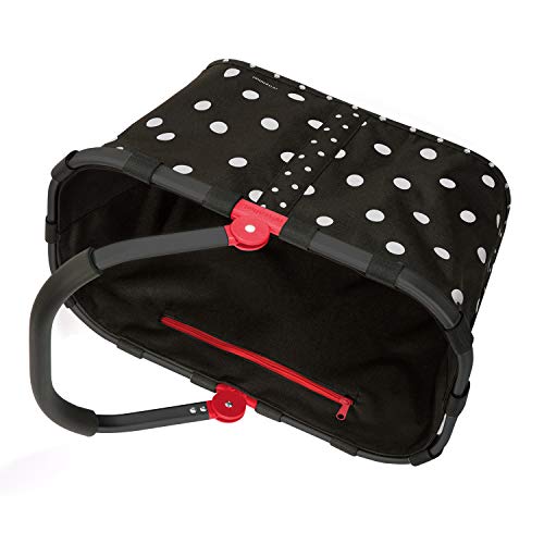 reisenthel-carrybag-frame-einkaufskorb-22-l-black-mixed-dots-mit-schwarzem-rahme image 7