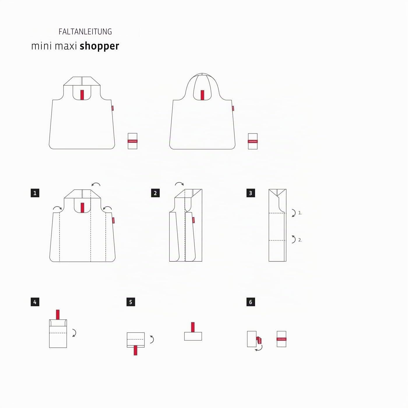 reisenthel-mini-maxi-shopper-at7051-mixed-dots-faltbarer-einkaufsbeutel-mit-15-l image 6