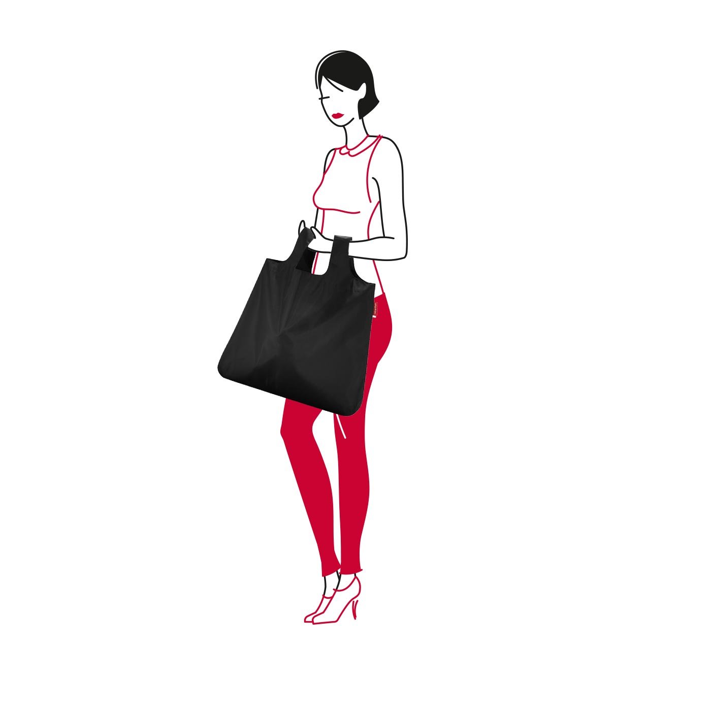 reisenthel-mini-maxi-shopper-ao7003-faltbarer-einkaufsshopper-schwarz-gro-es-vol image 4