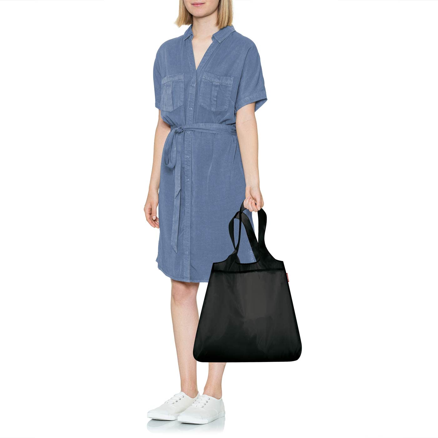 reisenthel-mini-maxi-shopper-faltbarer-rucksack-shopper-wasserabweisend-15-l-sch image 2