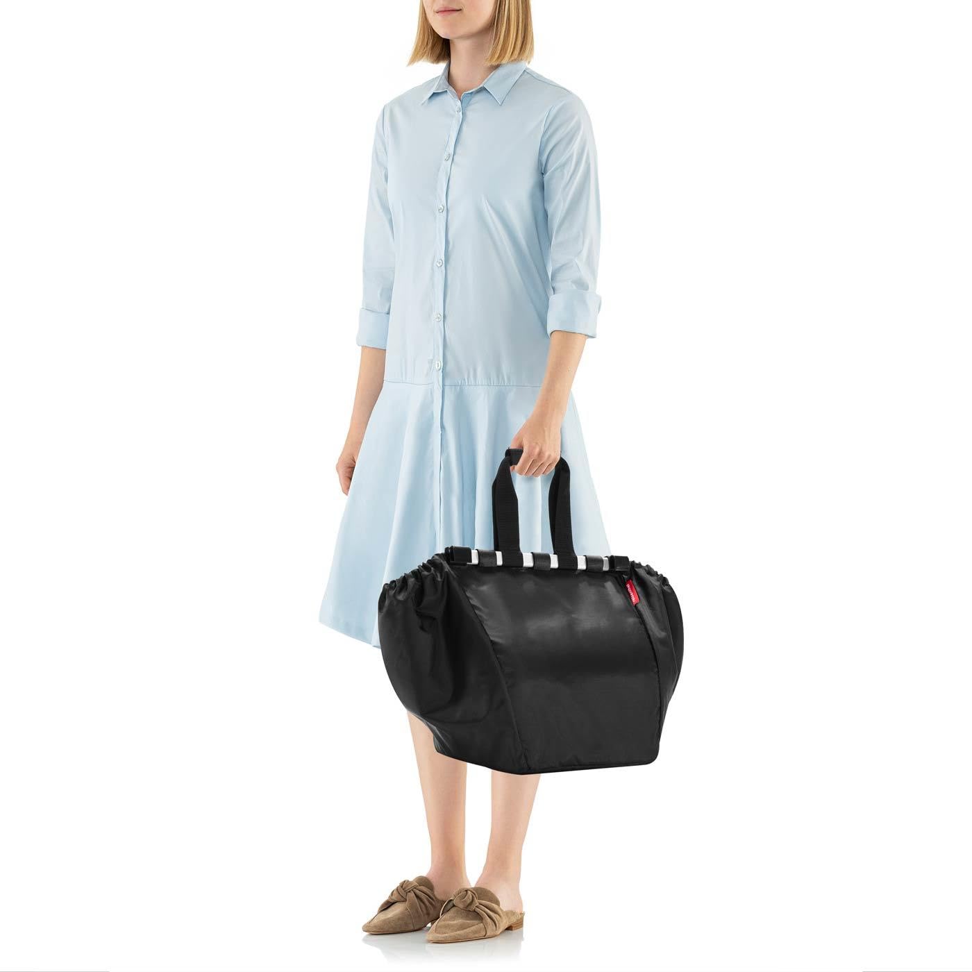 reisenthel-easyshoppingbag-schwarz-zusammenrollbarer-einkaufswagen-shopper-32-5- image 2