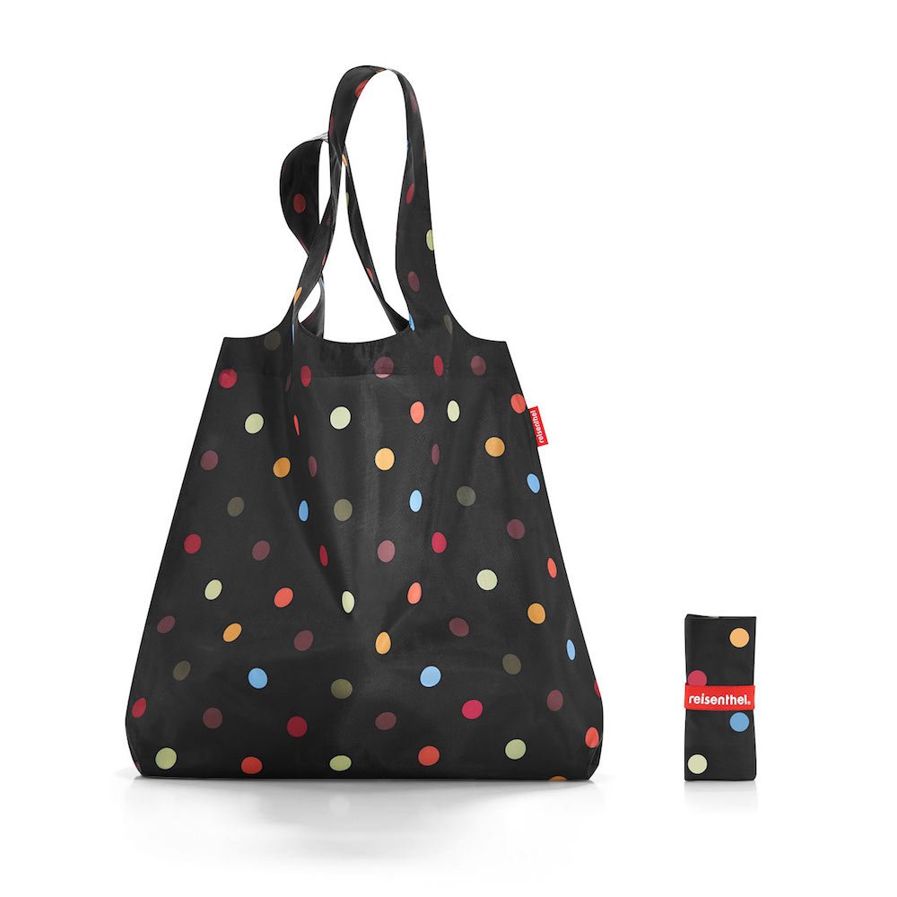 reisenthel-mini-maxi-shopper-dots-faltbare-einkaufstasche-15-l-mit-extralangen-h image 4