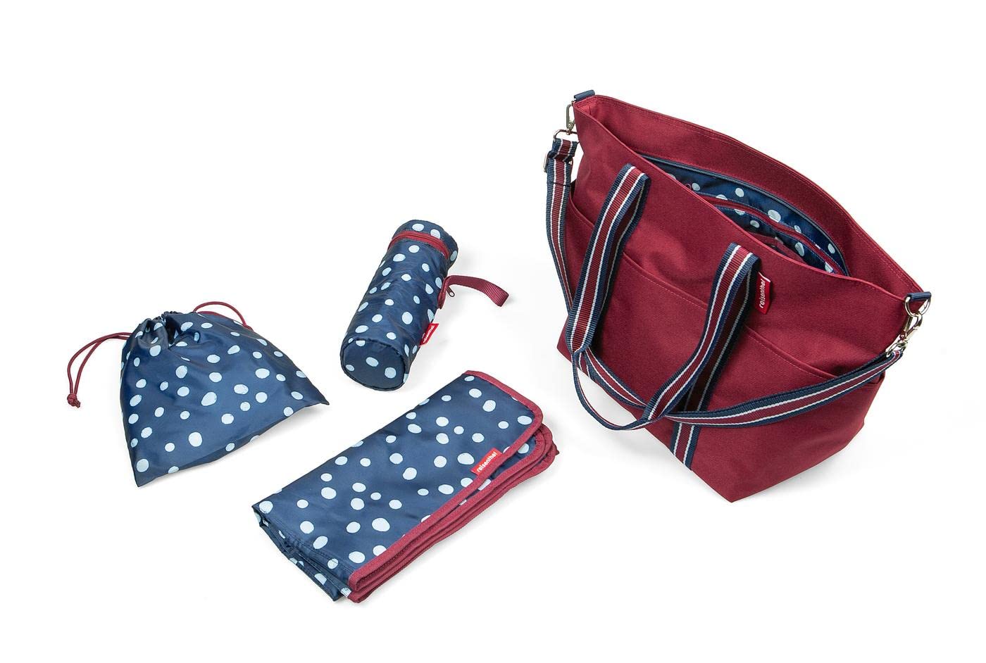 reisenthel-baby-organizer-dark-ruby-wickeltasche-50-x-30-x-20-cm-15-l-mit-kinder image 3