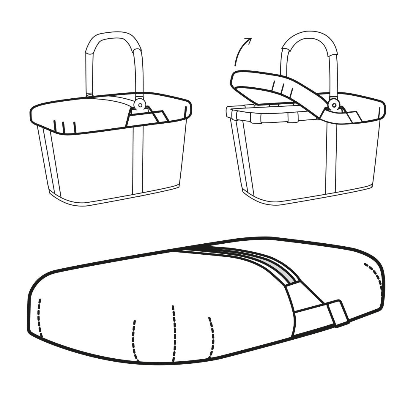 reisenthel-carrybag-cover-schwarz-wasserabweisende-abdeckhaube-f-r-den-carrybag- image 8