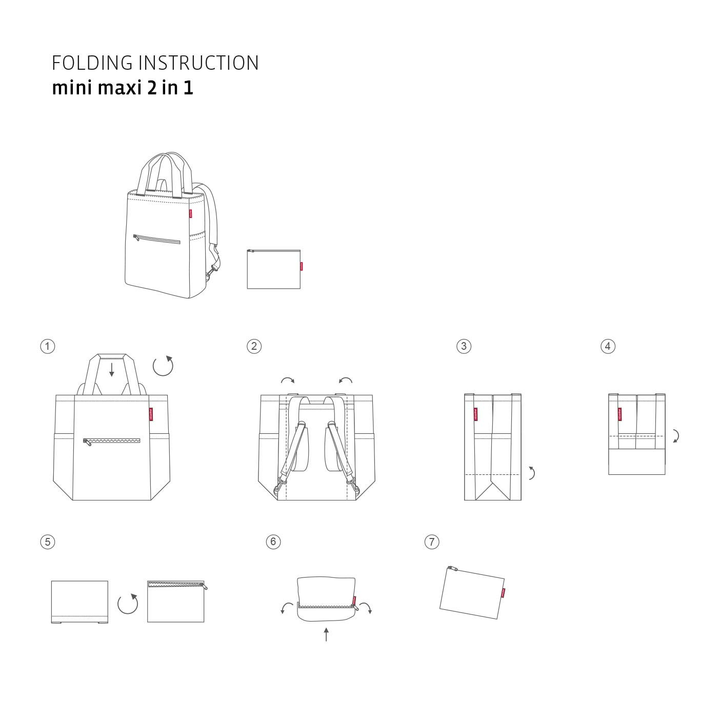 reisenthel-mini-maxi-2-in-1-tragetasche-faltbare-tasche-mit-rucksack-funktion-wa image 3