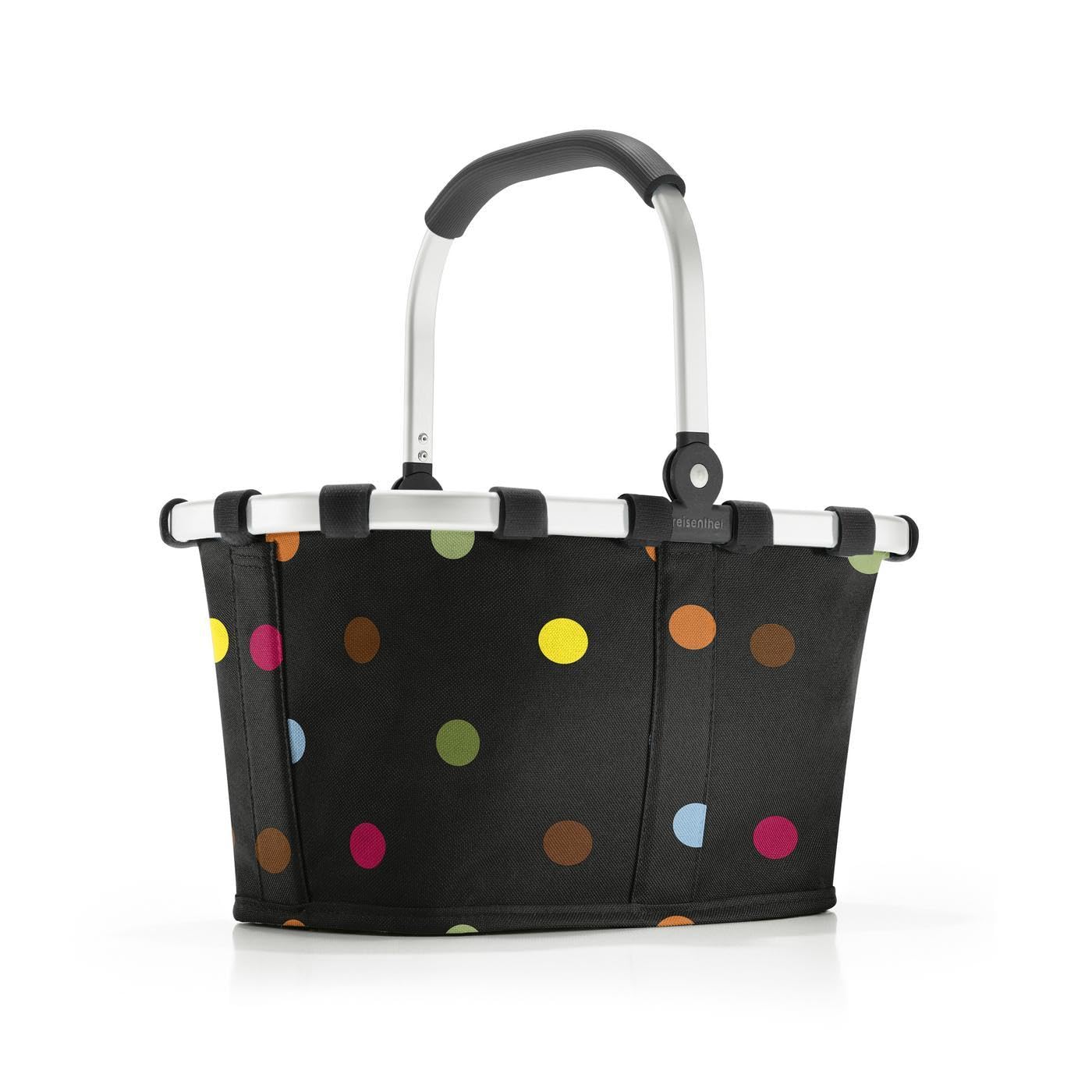 reisenthel-carrybag-xs-mixed-dots-kleiner-einkaufskorb-mit-aluminiumrahmen-33-5- image 1