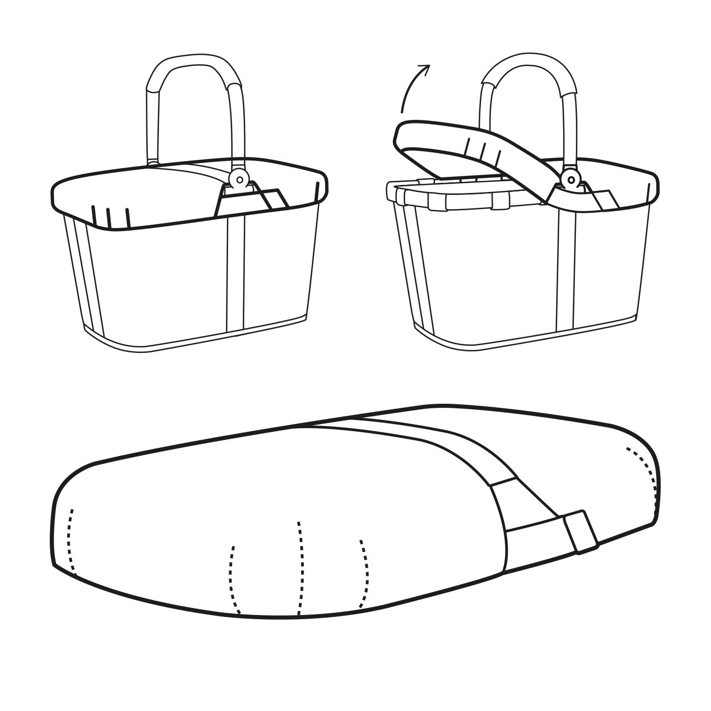 reisenthel-carrybag-cover-schwarz-wasserabweisende-abdeckhaube-f-r-den-carrybag- image 3
