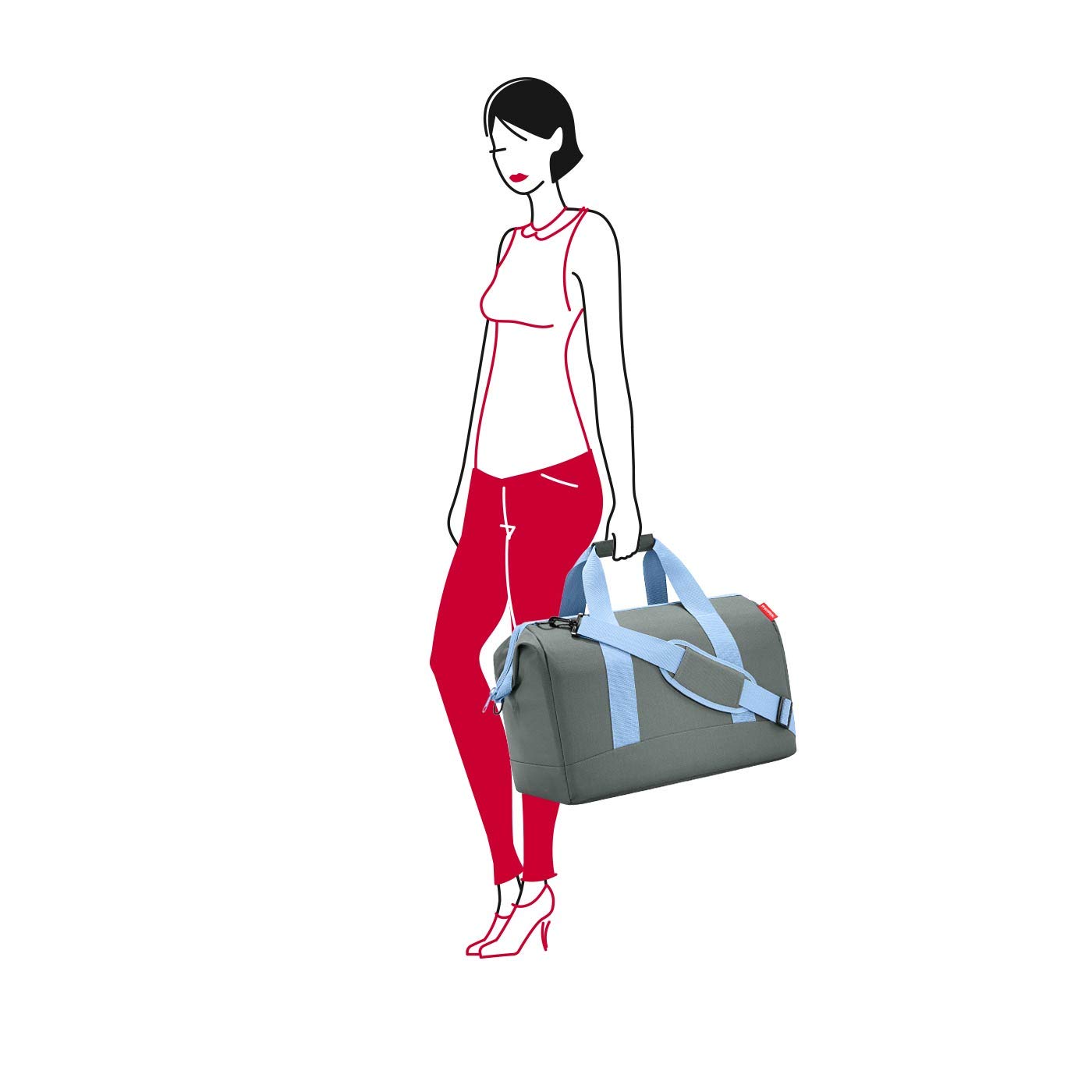 reisenthel-allrounder-l-reisetasche-48-cm-handgep-ck-reisetasche-mit-doktortasch image 3