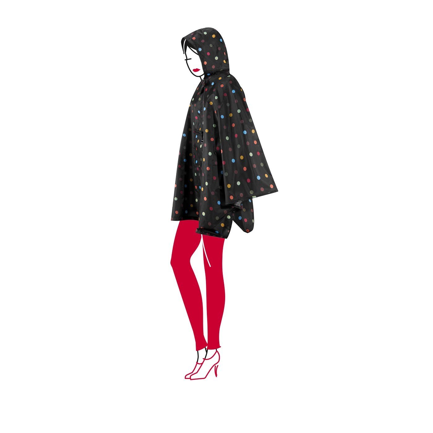 reisenthel-mini-maxi-poncho-klein-verpackter-regencape-aus-wasserabweisendem-pol image 3