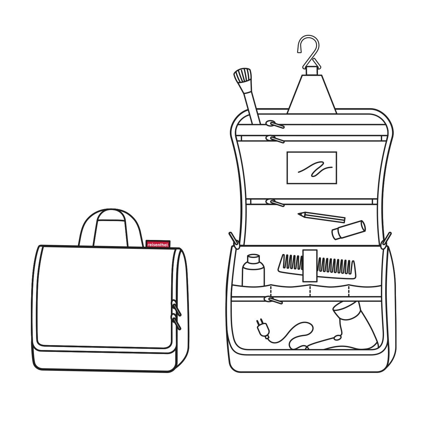 reisenthel-toiletbag-xl-kulturtasche-mit-haken-28-cm-gro-es-hauptfach-mit-organi image 4