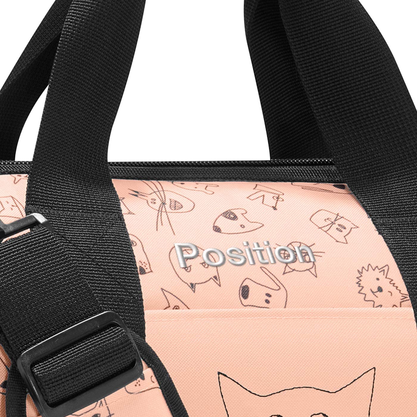 reisenthel-allrounder-m-kids-cats-and-dogs-rose-18-liter-kinderreisetasche-mit-s image 2