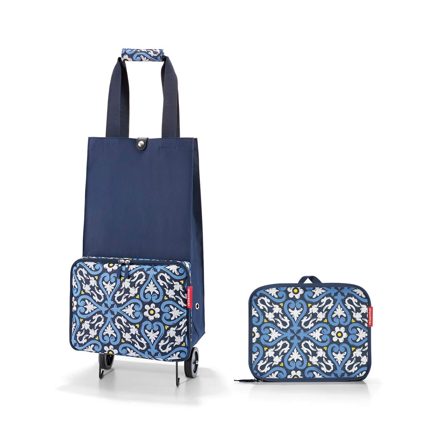 reisenthel-foldabletrolley-einkaufstrolley-30-l-blau-dreifach-faltbar-wasserabwe image 3