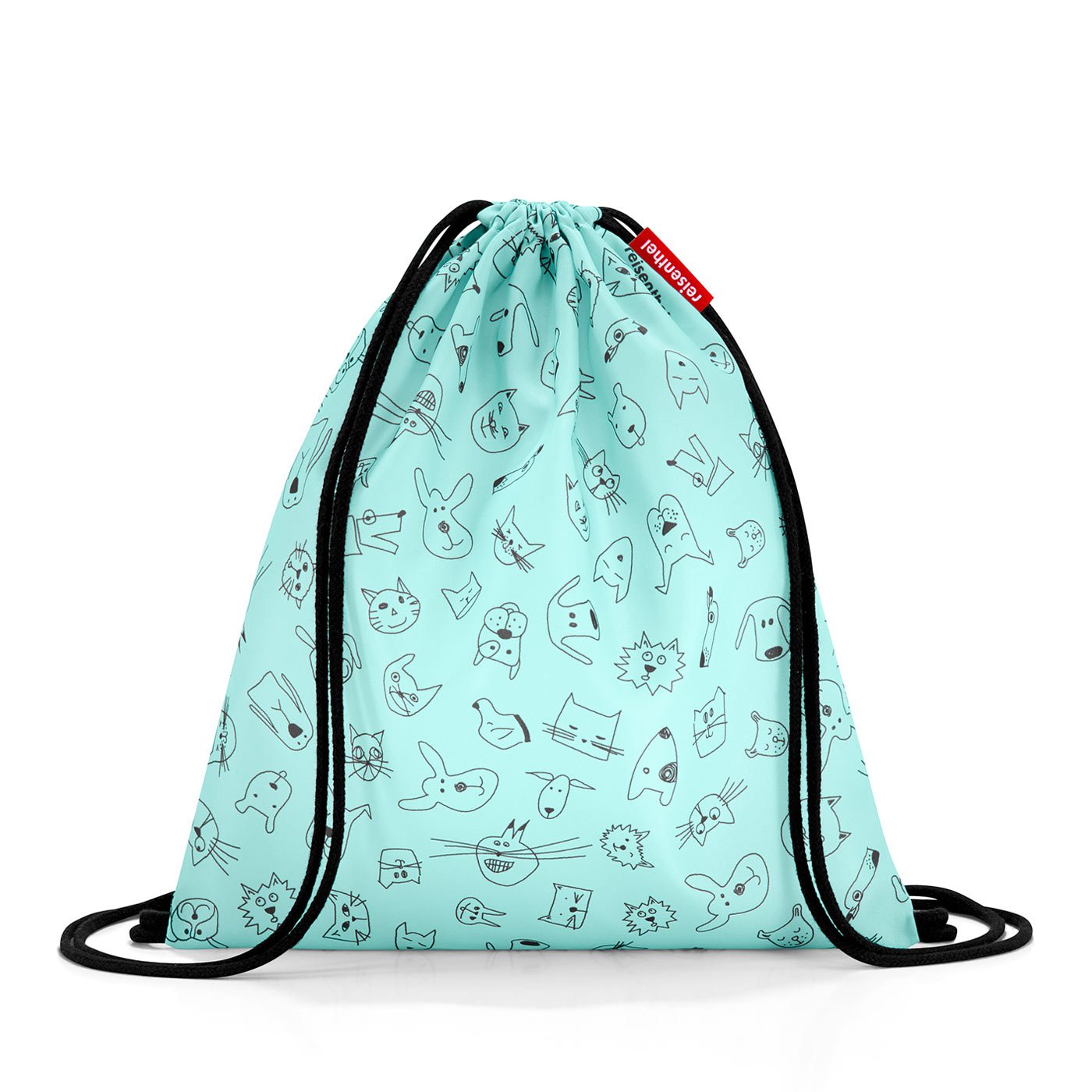reisenthel-mysac-kids-cats-and-dogs-kinder-reisetasche-mint-5-l-wendbare-umh-nge image 1