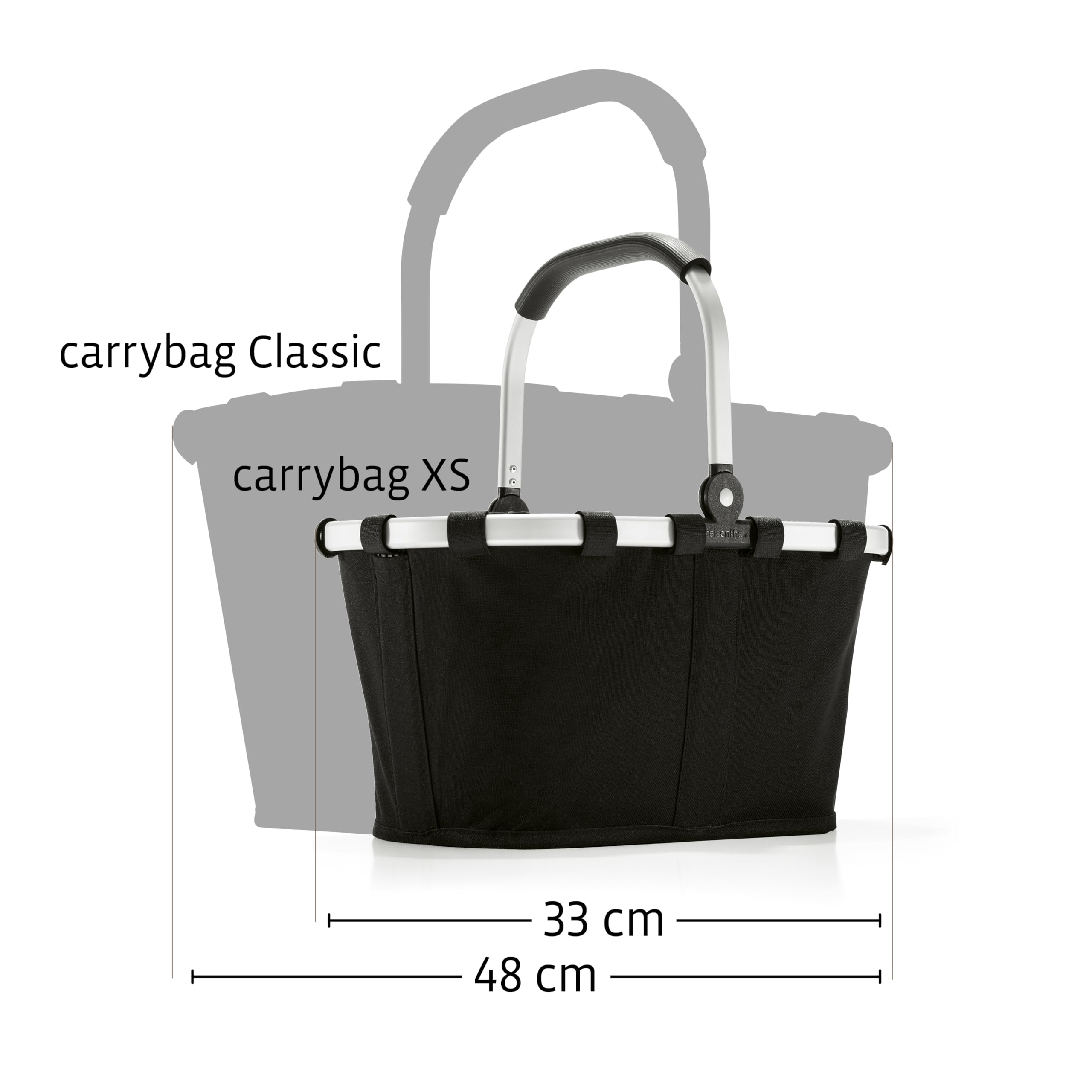 reisenthel-carrybag-xs-einkaufskorb-stabiler-aluminiumrahmen-innenfach-wasserabw image 2