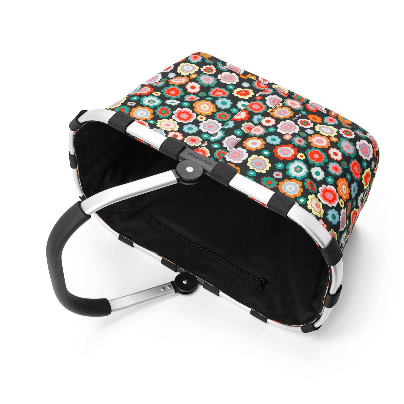 reisenthel-carrybag-einkaufskorb-mit-zugabe-happy-flowers-22-l-shopper-mit-rahme image 3